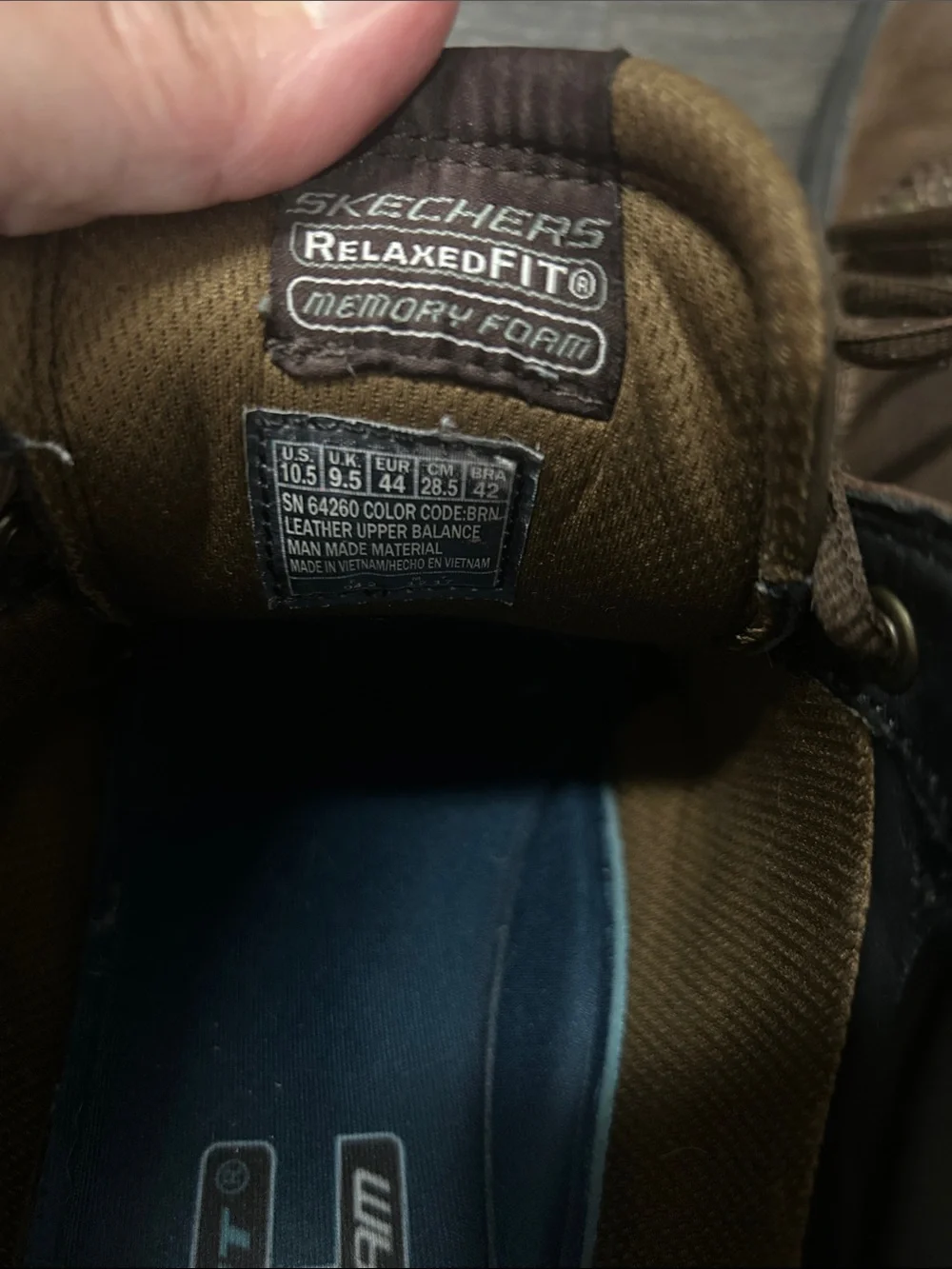 Skechers Segment Rilar Oxford Brown Leather Lace-Up Shoes
